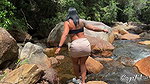 My stepbrother takes me to the river and I fuck him in public with my big ass – Sayafit