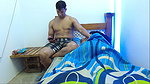 My stepsister seduces me with her hot body in the room, I touch my cock while I look at her rich body, we fuck hard and hot