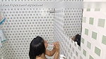 Slut gets fucked, in her stepbrother’s bathroom secretly