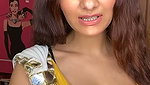 Anveshi Jain in Yellow Sare