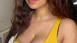 Anveshi Jain in Yellow Sare