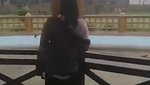Desi Bhabhi in REsort Dancing in Rain showing her boobs
