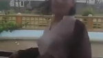 Desi Bhabhi in REsort Dancing in Rain showing her boobs