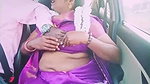 Telugu Aunty Boobs and pussy grope in runing car (2)