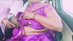 Telugu Aunty Boobs and pussy grope in runing car (2)