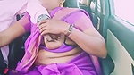 Telugu Aunty Boobs and pussy grope in runing car (2)
