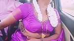 Telugu Aunty Boobs and pussy grope in runing car (2)