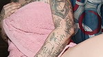 Esperanza Gómez in a towel