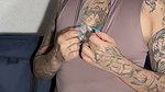 He can’t stand the urge to touch himself with clothes