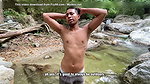 Her boyfriend wouldn’t fuck her, so the bitch sought pleasure with a stranger at the river