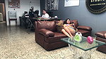 Horny Girl Masturbating in the office with her boss