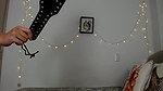Horny skinny Latina going totally naked and spanking her ass