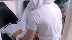 Hot college babe hard fucked in the school office teachers cheating her boyfriend and let me cum inside her wet pussy