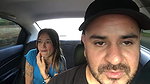 Hot girl masturbates in Uber driver’s car