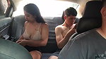Hot girlfriends fuck in my car