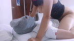 Hot stepsister school girl riding my dick and cheating her boyfriend after class when our parents go out