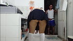 I EAT MY SCHOOLGIRL STEPDAUGHTER’S ASS WHILE WASHING THE DISHES AND LEAVE IT FILLED WITH CUM