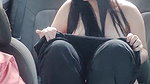 I finger my pussy passionately until I come in front of Uber driver