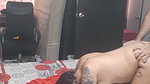 I fuck my girlfriend on all fours and on top of her until I fill her pussy