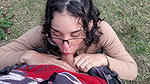 I get a girl in the forest, she gives me a blowjob and I fuck her ass