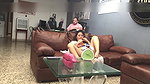 I incite my boss to fuck by masturbating in his office