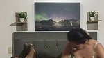 I masturbate my pussy passionately until I orgasm in front of my stepfather