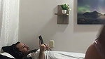 I masturbate the pussy in front of my husband