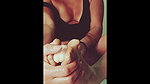 I squeeze all the milk out of you with my soft and wet stockings