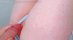 I take off my stepsister’s sweaty panties, she watches