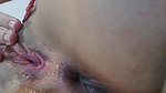 I touch my vagina and open it showing a lot of