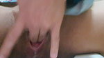 I touch my vagina and open it showing a lot of