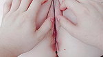 I try to tie her pussy or penetrate it with this rod and then penetrate it