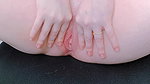 I waxed my pink pussy today
