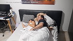 In the morning with my husband I ask him to come inside