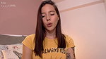 Innocent looking beautiful Colombian girl dances sensually