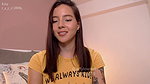 Innocent looking beautiful Colombian girl dances sensually