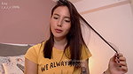Innocent looking beautiful Colombian girl dances sensually