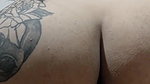 Latina alone plays with her ass and moans loudly on the floor