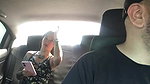 Latina girl encourages Uber driver to have sex on her way to work