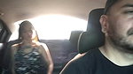 Latina girl encourages Uber driver to have sex on her way to work