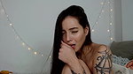 Little skinny Latina masturbates with her vibrator while moaning