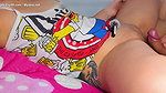 Look how my stepbrother touches himself with my pussy so wet