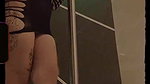 Lover in motel models her and masturbates