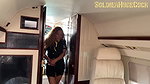 My business trip ended with an incredible orgy with the flight attendants, the pilot, my assistant and my whore of a wife