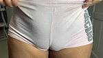 MY COUSIN LETS ME RECORD HER TIGHT PUSSY IN HER NEW SHORTS (CAMELTOE, BIG ASS, LATINA)