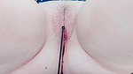 My cousin’s naked little pussy being punished with restraints