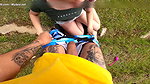 My Friend Gives Me a Great Deepthroat Blowjob Outdoors and I Cum in Her Mouth