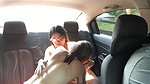 My friends fuck in my car, they make scissors