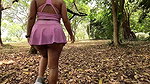 My horny neighbor invites me to exercise, and the cheeky girl shows me her tits