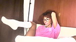 my stepbrother gave me a new dildo and he helps me try it out